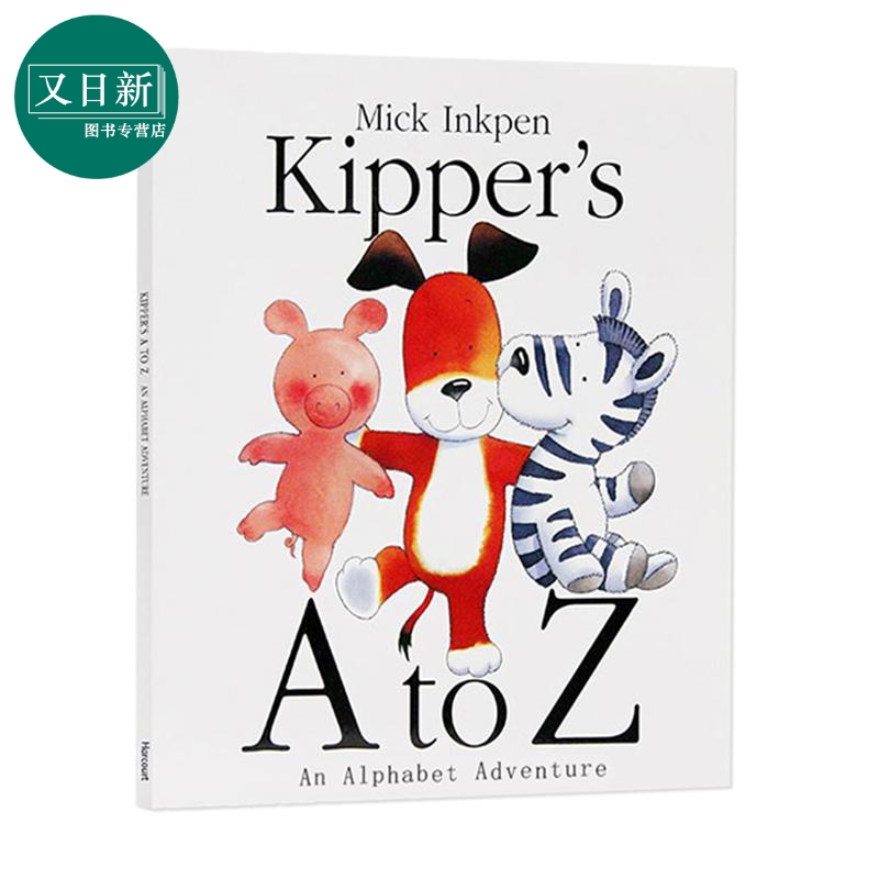 英文原版廖彩杏书单45  Kipper's A to Z 儿童入门绘本字母启蒙韵文阅读3-8岁儿童图画书 早教故事书 又日新