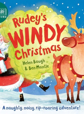 鲁迪的大风圣诞节 Ben Mantle Rudey's Windy Christmas 英文原版 圣诞主题儿童绘本 图画故事书 进口童书3-6岁 又日新