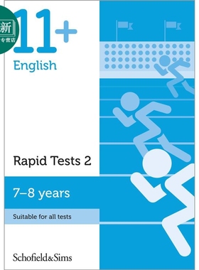 英国S&S教辅 11+ English Rapid Tests 2 英语快速测试2 有答案 7-8岁 英文原版进口图书CEM GL考试适用 又日新