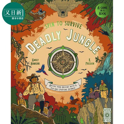 旋转生存致命丛林Spin to Survive Deadly Jungle: Decide your destiny with a pop-out fortune spinner英文原版 又日新