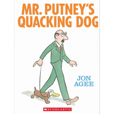 Jon Agee:Mr. Putney'S Quacking Dog (With Cd) 普特内先生的狗 英文原版 进口图书 儿童绘本 动物故事图画书 又日新
