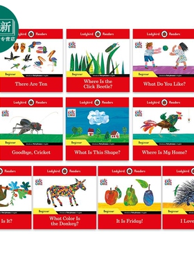 Ladybird Readers Beginner Level Eric Carle 英文原版小飘虫阅读分级指导 初级 艾瑞卡尔系列10册 ELT分级读物 又日新