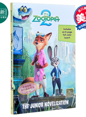 迪士尼 疯狂动物城2电影小说 Disney Zootopia 2 The Junior Novelization 英文原版 儿童故事小说读物 进口童书 又日新