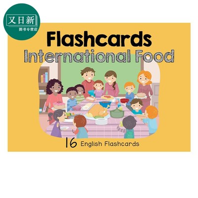 新加坡幼小衔接英语学习卡片CPD Flashcards:International Food 国际食品 抽认卡 英文原版 亲子英语 4-6岁