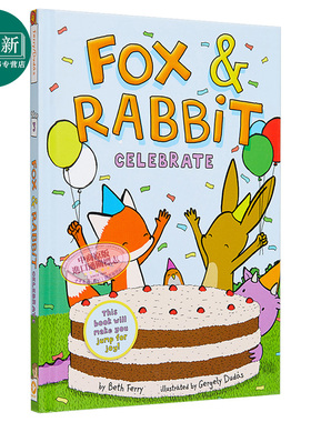 Gergely Dudas 狐狸与兔子3 Fox & Rabbit #3 Celebrate 英文原版 桥梁漫画图像小说 小初文学进口儿童故事书 又日新