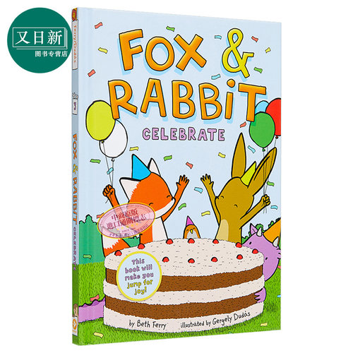 Gergely Dudas 狐狸与兔子3 Fox & Rabbit #3 Celebrate 英文原版 桥梁漫画图像小说 小初文学进口儿童故事书 又日新