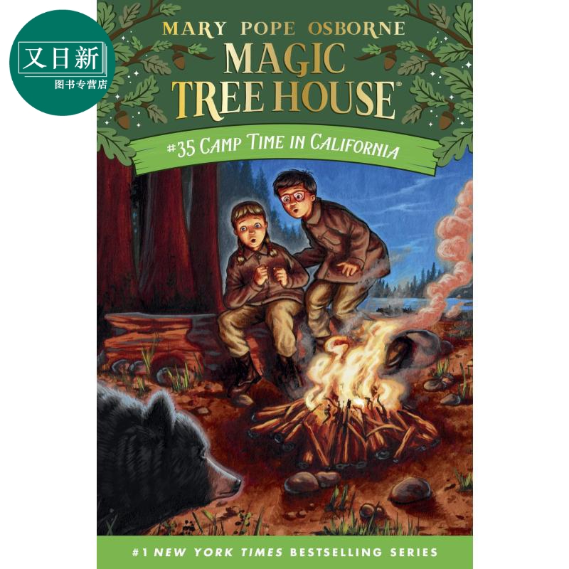 Magic Tree House#35 Camp Time in California神奇树屋第一季 35(平装)英文原版进口图书儿童绘本故事图画书又日新