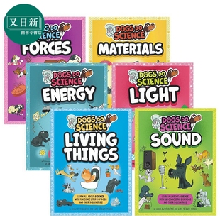 Living 预售 Forces 图像小说 Materials Dogs Things 又日新 Science 英文原版 Light Sound 漫画科学 狗狗科学理论6册