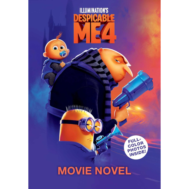 小黄人4电影小说 Despicable Me 4 Movie Novelization 英文原版进口 儿童绘本故事 青少年小说电影故事 全彩图片 又日新