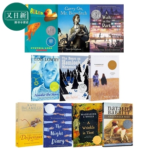 the Newbery纽伯瑞获奖书单10册英文版 790L青少年小说文学奖Number 兰斯蓝思指数560L stars数星星 低年级套装