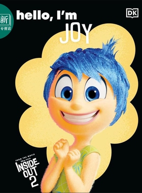 DK头脑特攻队2 欢乐 Disney Inside Out 2 Hello I'm Joy 英文原版 儿童情绪读物 精装 英语绘本童书 5岁以上 又日新