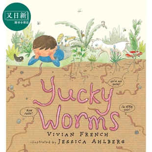英文原版 进口原版 5岁到7岁 Yucky Vivian 小虫子大作用 儿童图画书 French Worms