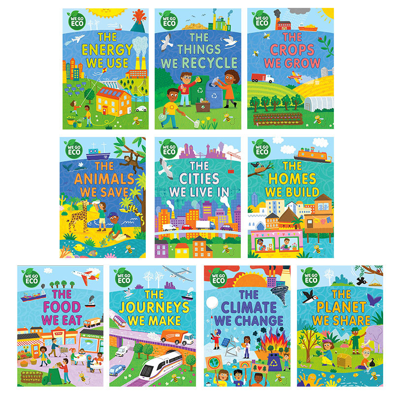 WE GO ECO 走向环保合集10册 The Food We Eat The Animals We Save 英文原版儿童科学科普绘本自然环境保护知识图书又日新