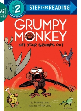 Step into Reading Step 2 Grumpy Monkey Grumps Out 兰登阅读进阶2坏脾气的猴子发脾气 英文原版 儿童绘本 分级阅读 又日新