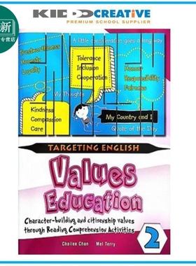 Targeting English Values Education Through Comprehension Book 2  以英语价值观教育为目标2 英文原版  又日新