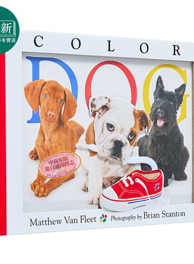 Matthew Van Fleet: Color Dog 彩色的狗狗 立体翻翻书 英文原版 进口图书 亲子童书 4-6岁