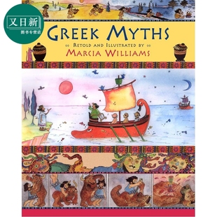 连环漫画 古希腊 Marcia Williams Greek Myths 英文原版 希腊神话故事读物 全彩漫画故事绘本 进口童书 7岁以上 又日新