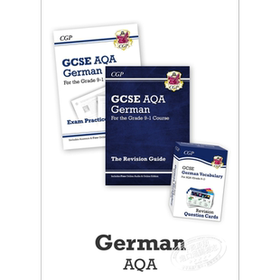 英国CGP教材 GCSE Catch-Up Essentials AQA German 德语备考复习教辅三册 含答案