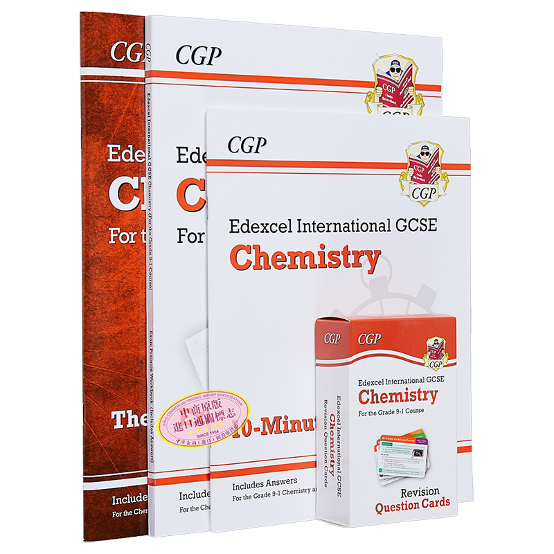 预售 英国CGP教材 GCSE/IGCSE Catch-Up Essentials Edexcel International Chemistry 化学爱德思复习备考教辅4册 含答案+电子版