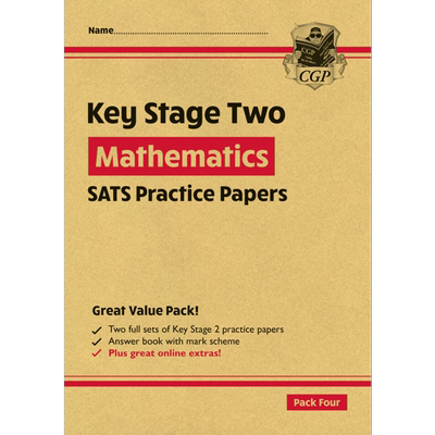 新KS2 Maths SATS实践论文套装4 New KS2 Maths SATS Practice Papers Pack 4 with free Online Extras 英文原版 又日新
