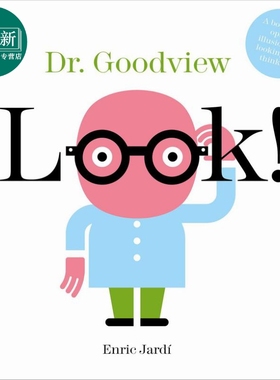 看 古德维尤博士 Enric Jardi Look Dr Goodview英文原版 儿童视觉绘本 开发大脑启发思维精装图画书进口儿童读物 又日新
