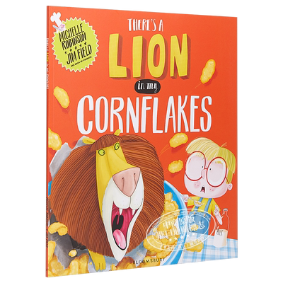 Jim Field：There's a Lion in My Cornflakes 玉米片上的狮子 低幼亲子故事绘本 平装 英文原版