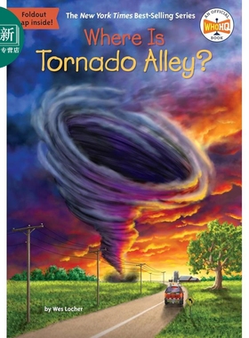 预售 哪里是龙卷风走廊 Where Is Tornado Alley 英文原版 儿童科普百科 插图章节书 历史故事读物 进口童书 7岁以上 又日新