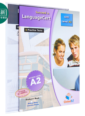 Succeed in LanguageCert CEFR A2 朗思真题解析自学套装 朗思考试推荐用书 5套完整真题讲解 IESOL iESOL 朗思考试用书带音?