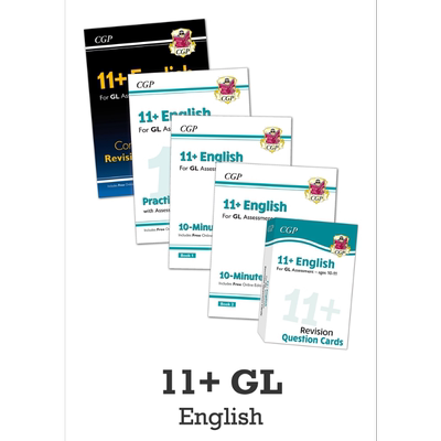 英国CGP原版 11+ GL English Study Practice 小学6年级英语学练套装5册含答案 电子版 10-11岁 私立中学入学考试