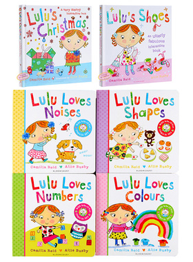 我爱露露绘本 露露生活小习惯 Lulus系列 英文原版 幼儿启蒙认知纸板书翻翻书触摸操作书 宝宝生活好习惯 成长亲子绘本