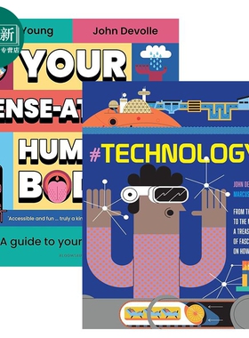 英文原版儿童科普绘本2册 John Devolle 感官指南Your Sense ational Human Body 科技元宇宙Technology Metaverse 又日新