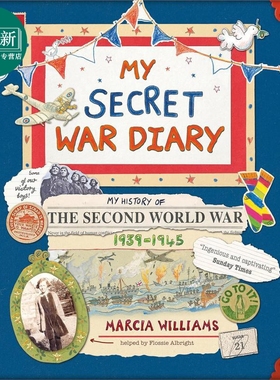 我的秘密战争日记 My Secret War Diary by Flossie Albright 英文原版进口书 成长故事小说 儿童小初文学9岁以上 又日新