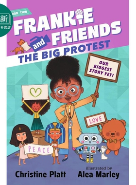 弗兰基新闻小分队2 Frankie and Friends The Big Protest 英文原版 全彩插图儿童章节故事 初级章节书 进口读物 又日新