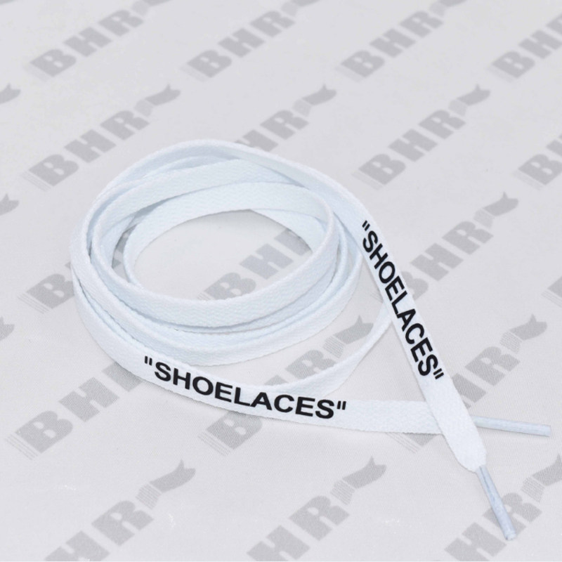 shoelaces鞋带-ow英文扁平纯色织带-帆布鞋运动鞋彩色鞋带