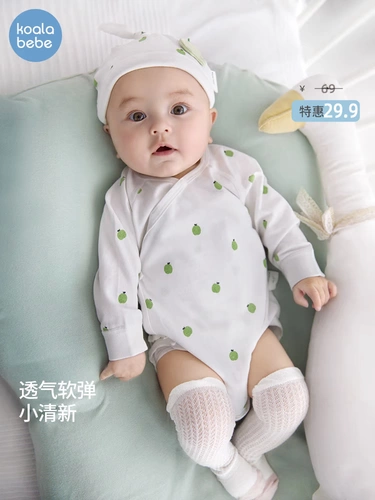 Детское летнее хлопковое тонкое фруктовое боди для новорожденных