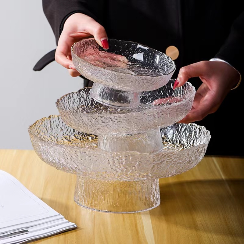 日式创意手工玻璃水果盘