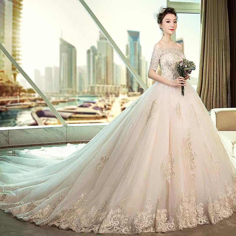 宫廷主婚纱礼服新娘2019新款结婚法式复古长袖一时尚洋气网红潮流|ruв категории Женская одежда, Cвадебные платья, свадебное платье - от Buy2taobao.com для оказания профессиональной услуги покупки агента Taobao