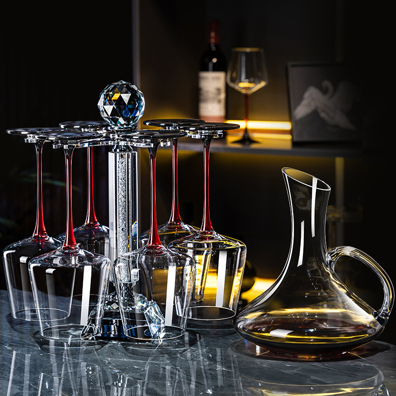 轻奢红酒杯醒酒器套装家用高档欧式大号高脚杯葡萄酒杯架倒挂酒具,餐饮具,葡萄酒/红酒杯,淘宝优惠券,粉丝福利购,淘宝优惠卷
