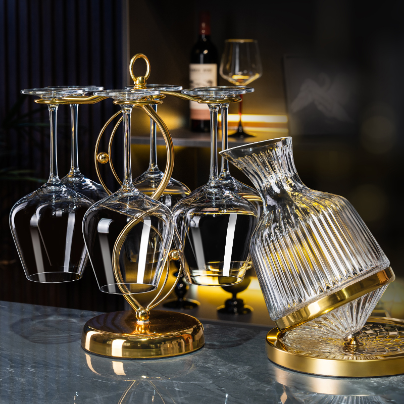 轻奢高档红酒杯醒酒器套装高脚杯