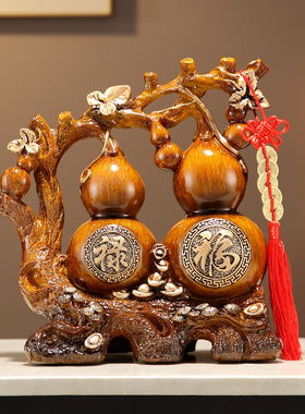 招财镇宅葫芦创意家居饰品存钱储蓄罐中式客厅玄关电视柜乔迁摆件