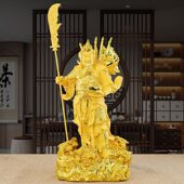 招财关公武圣佛像武财神摆件关羽关二爷神像店铺家居开业礼品