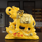 吉祥赐福吉象旺财大象摆件家居装 饰客厅玄关店铺办公摆放乔迁送礼