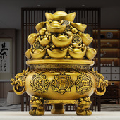 招财聚宝盆元 宝存钱罐摆件客厅酒柜聚财店铺办公室乔迁开业礼品