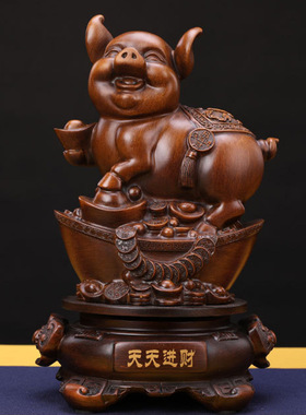 十二12生肖猪摆件鼠牛虎兔龙蛇马羊猴鸡狗猪工艺品客厅办公室礼品