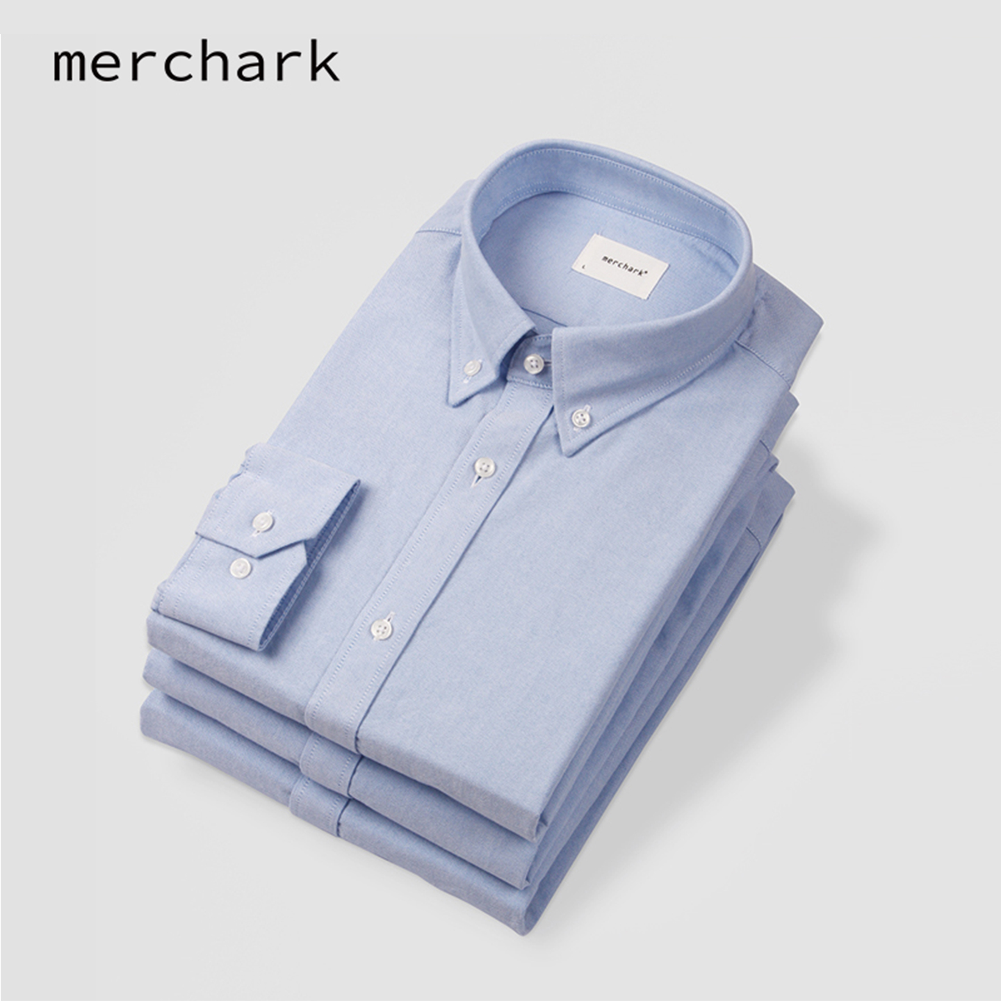 楼高AW40支全棉牛津纺翻领衬衫