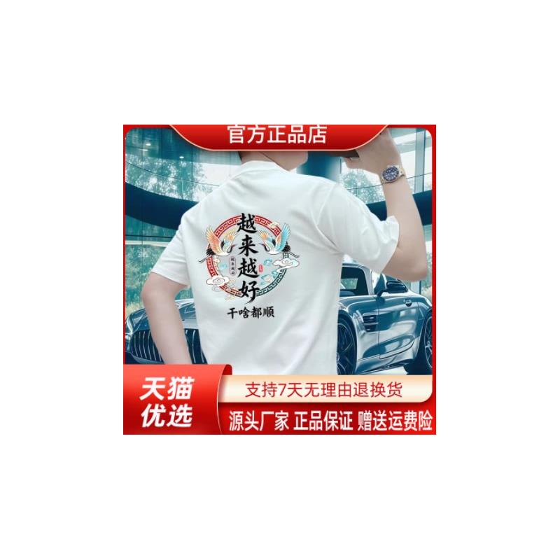 田凌薇子潮流男装夏季男士短袖上衣衫潮流印花百搭舒适休闲t恤