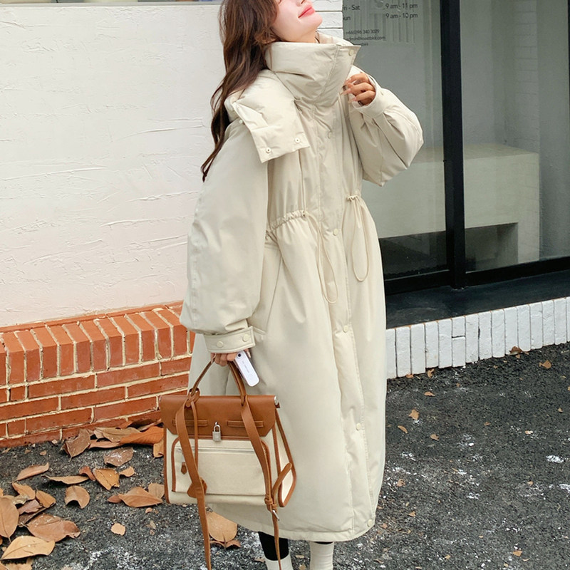 Next Alice长款工装羽绒服女冬季2025新款高级感收腰显瘦保暖外套