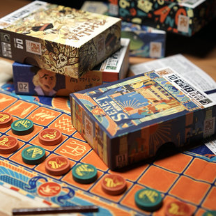 扑克盒桌游系列 塞尼特棋高斯的困惑我画你猜皮卡利亚