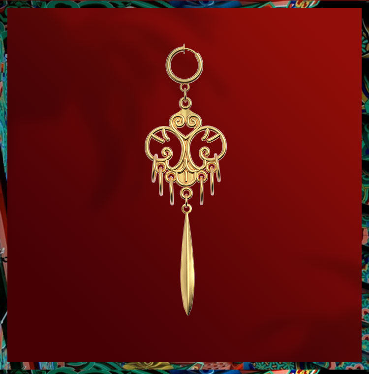 cosmonde 刀剑乱舞cos 地蔵行平cos 耳环耳饰 cosplay道具 配件