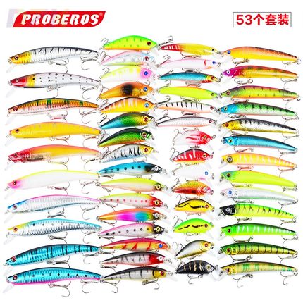53个路亚鱼饵套装混装硬饵自由搭配翘嘴鲈鱼通吃混装欢迎取样.7